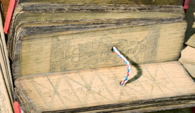 Palm-leaf manuscripts hold hidden marks of how scribes prepared them, X-rays show