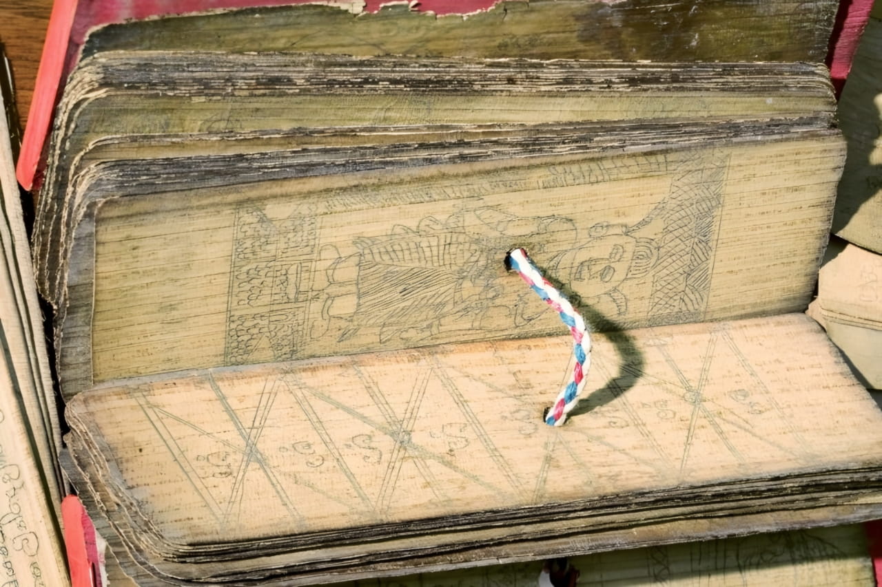 Palm-leaf manuscripts hold hidden marks of how scribes prepared them, X-rays show