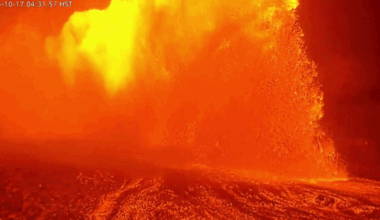 VIDEO: Kilauea spews sheets of lava during 55th eruptive episode