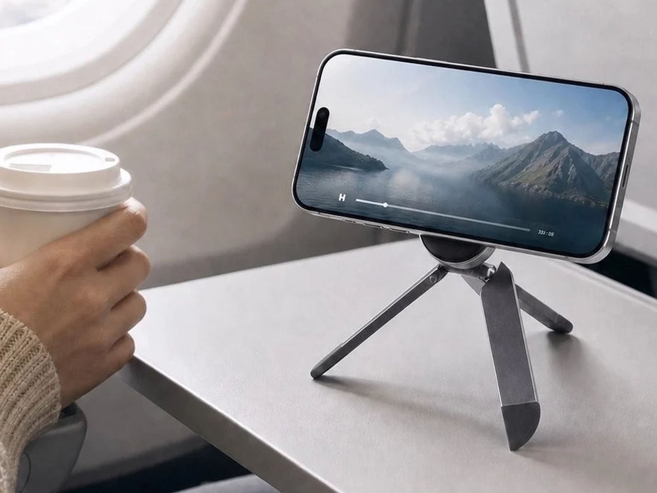 This compact phone accessory gives you a stand, tripod, and grip in one