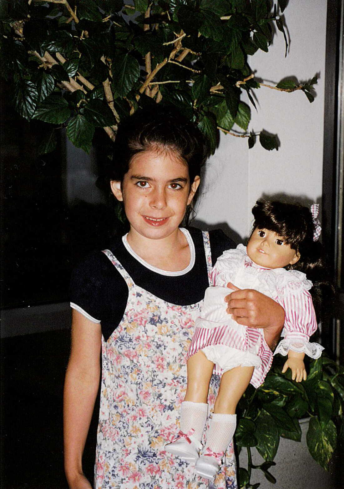  NPR's Samantha Balaban holds her Samantha doll as a child.