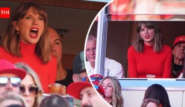 Taylor Swift cheers for husband Travis Kelce at Chiefs vs Chargers game with WNBA star Caitlin Clark﻿ - PICS |