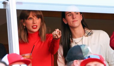 Caitlin Clark and Taylor Swift spotted together again cheering on Travis Kelce at Chiefs game