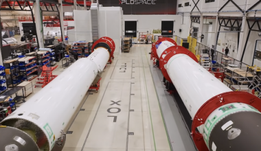 Miura 5 rocket assembly in facility
