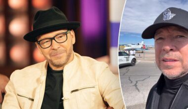 Donnie Wahlberg credits pilots after private jet skids off Las Vegas runway