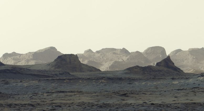 Wind Carved Yardangs on Mars Captured by Curiosity