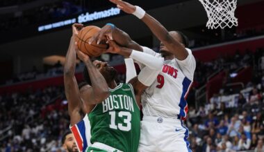 Celtics blow 22-point lead, lose opener to Pistons