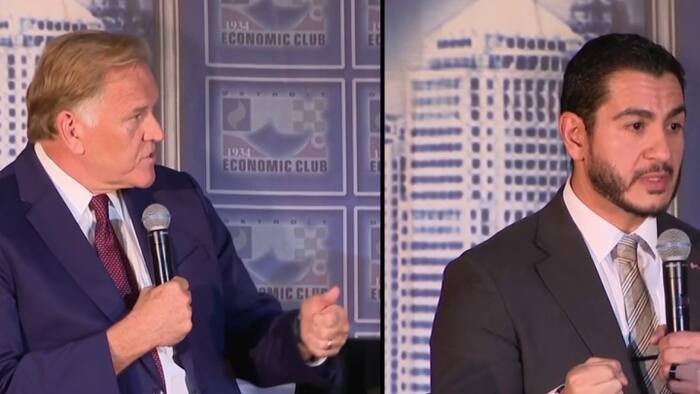 Rogers, El-Sayed outline differing economic plans at Detroit Economic Club