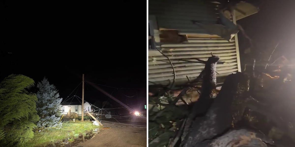 Possible tornado tears through Heber-Overgaard, leaving damage and outages