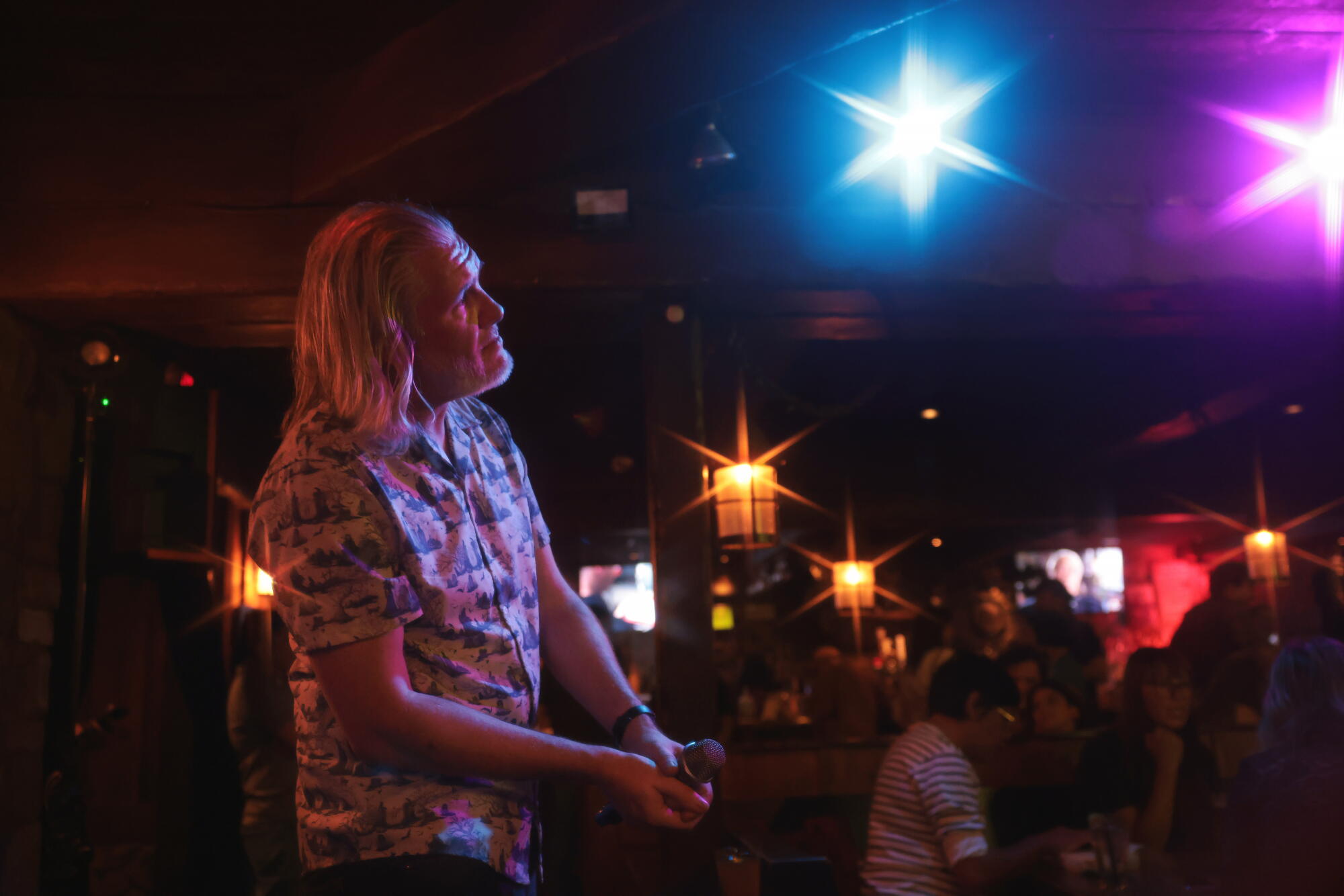 Brian Collins performs during Blue Mondays.
