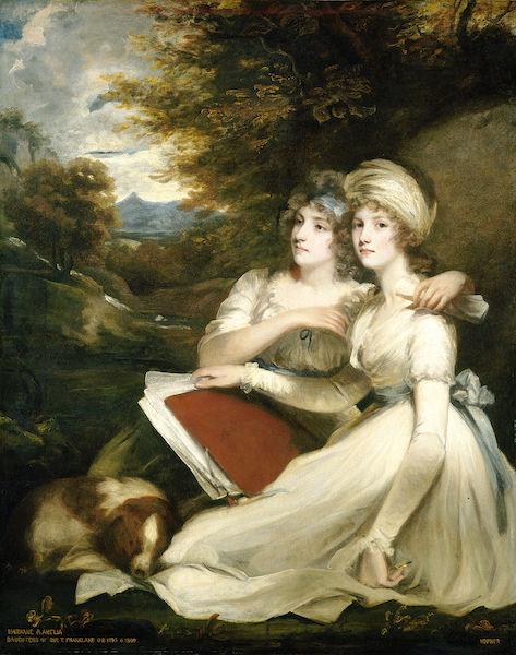 Portrait of the Frankland Sisters by John Hoppner, 1795, National Gallery of Art