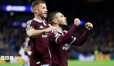 Villa maintain perfect Champions League start by beating Viking