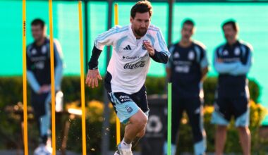 Lionel Messi prepares for his final match for Argentina