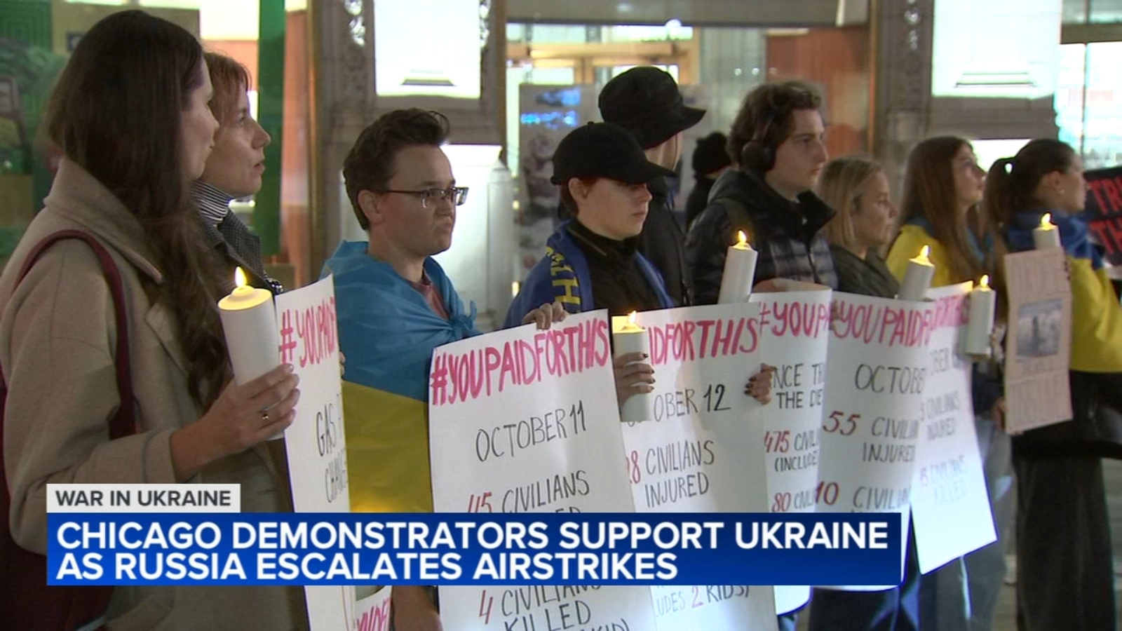 Russia-Ukraine war news: Chicago protest held to urge continued US support for Ukrainians amid escalating Russian strikes