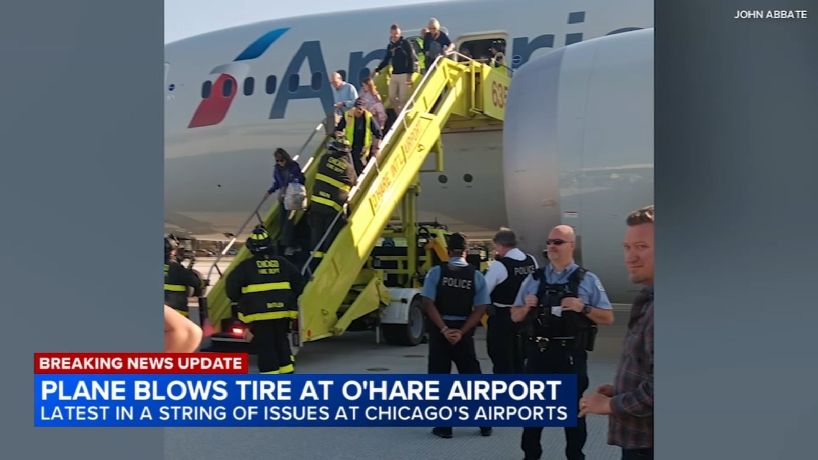 American Airlines O'Hare news today: Crew reported brake problem before tire blew out on flight at Chicago airport, officials say