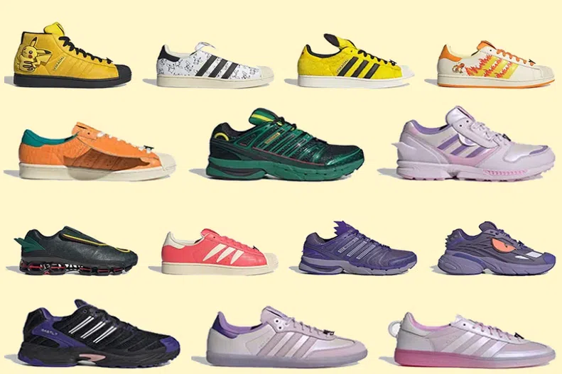 Adidas’ limited-edition collaboration features nine Pokemon characters in the wider sneaker line-up.