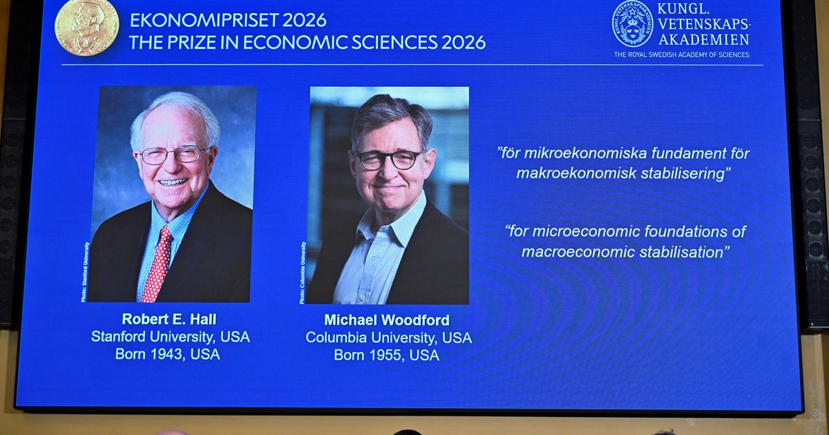 Nobel Prize in economics goes to 2 Americans for work helping to manage economic shocks