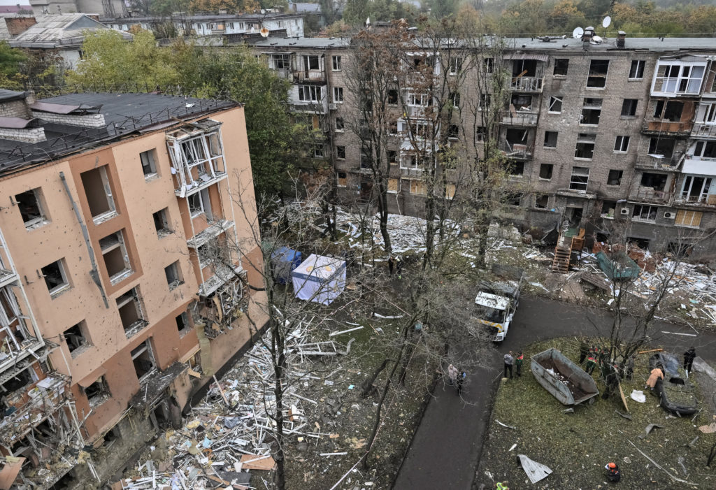 Russian air attack in Zaporizhzhia