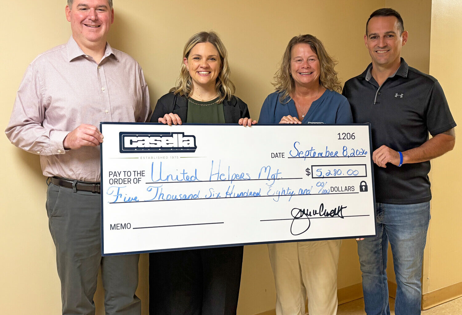 Casella golf event nets $5,000 for United Helpers