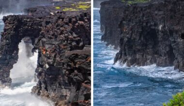Hawaii’s picturesque Hōlei Sea Arch collapses into the ocean