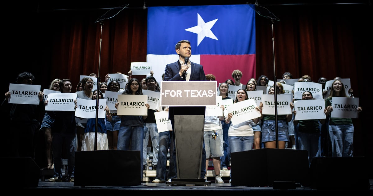 James Talarico rallies young voters in Austin who are critical to his Senate hopes - NBC News