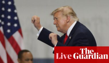 Trump heads to rallies in Arizona and Montana after campaign stop-off in Alaska – US politics live | US news
