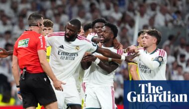 Real Madrid’s Vinícius Júnior sent off for hair-pulling in victory over Villarreal | La Liga