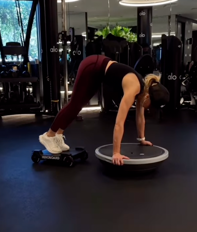 Sarah shares a variety of routines that keep her in great shape