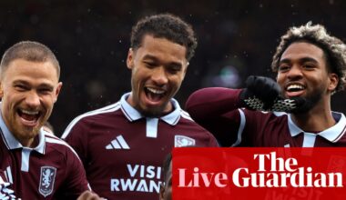 Aston Villa 2-1 Manchester City: Premier League – live | Premier League