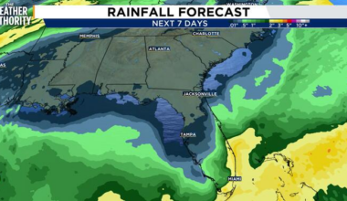 High pressure brings sunny, dry conditions this week
