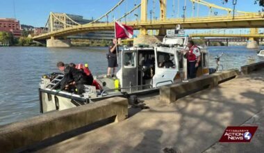 A man has died after being rescued from the Allegheny River