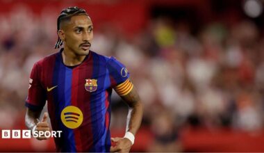 Raphinha scored 21 goals in all competitions for Barcelona during the 2025/26 season