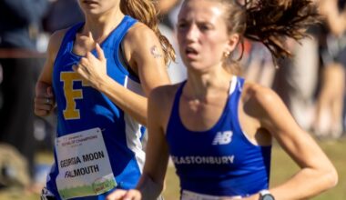 Falmouth’s Georgia Moon outkicks her rivals in A South cross country regional