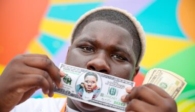 Zayvion Hamiel aka ZayMoney poses for a portrait after performing at the Africatown Diaspora Festival in Southwest Philadelphia on June 28.