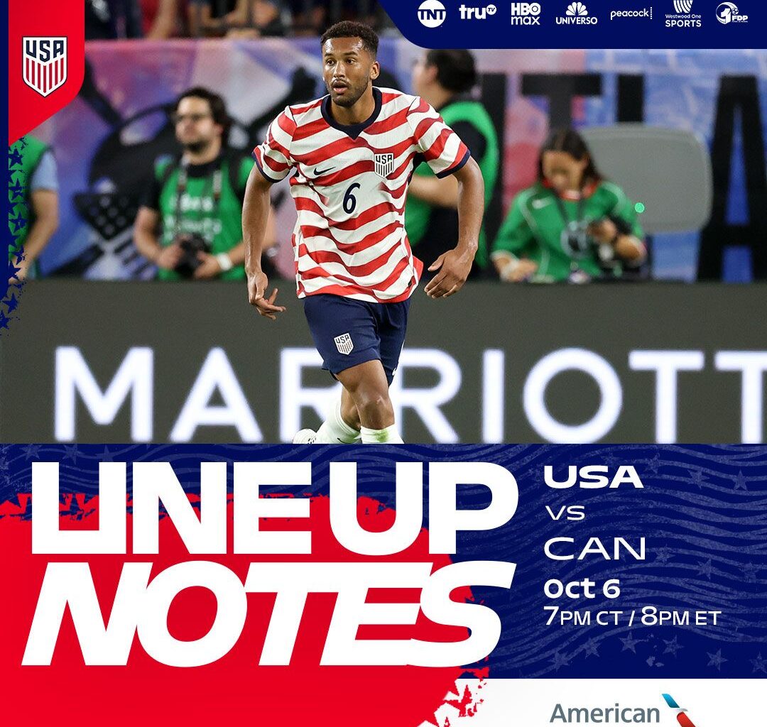 Starting XI & Lineup Notes: USMNT vs. Canada