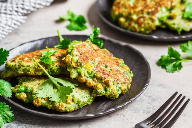 Stock image of a pea fritter