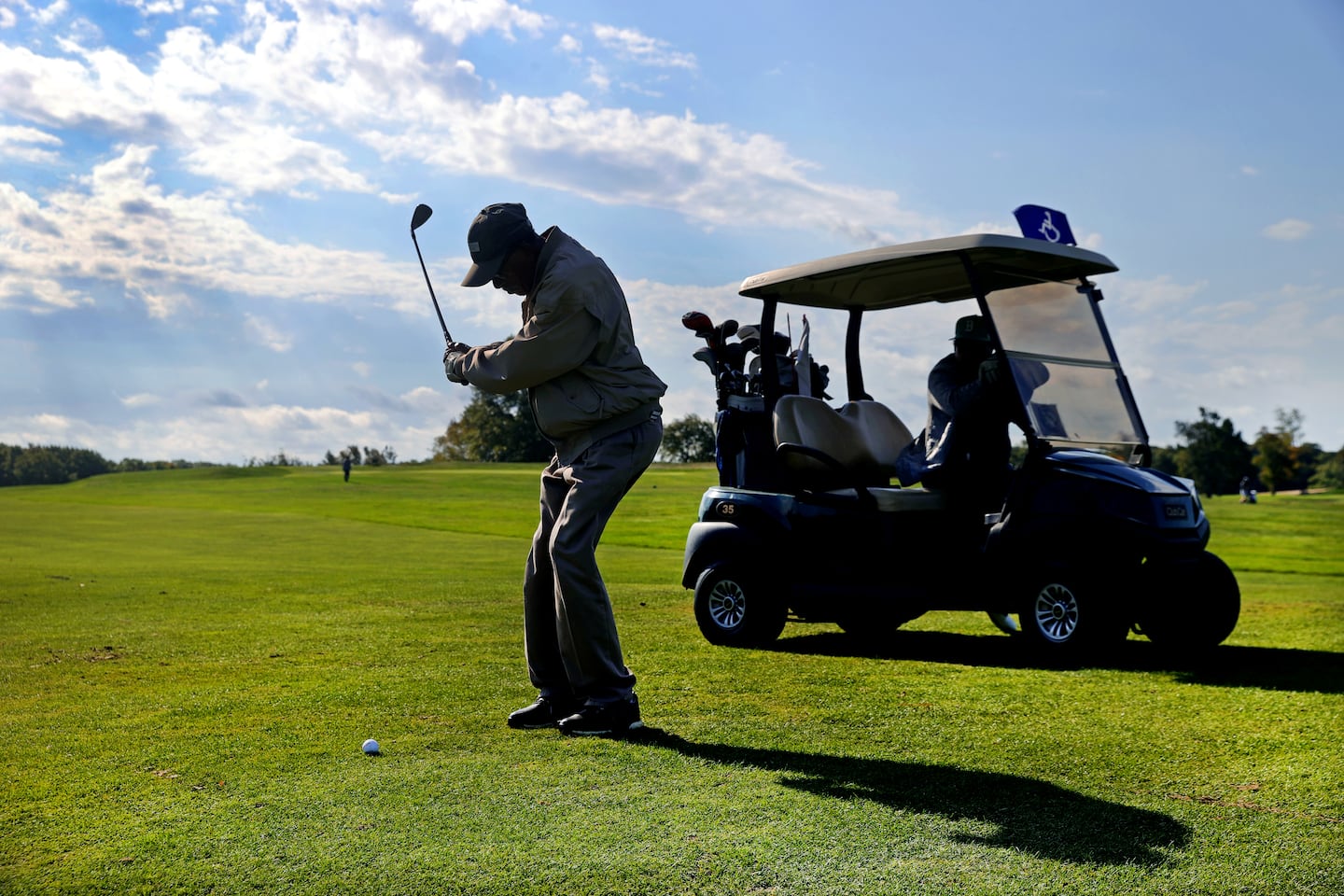 George O. Jones, 94, is a regular at George Wright and Franklin Park golf courses. 