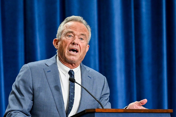 Secretary of Health and Human Services Robert F. Kennedy Jr. during an announcement at the Health and Human Services (HHS) headquarters in Washington, D.C., on Monday, Oct. 5, 2026.