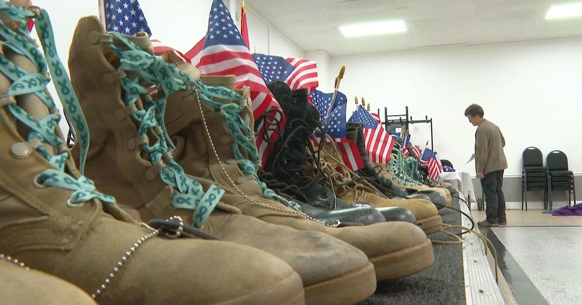 Display of veterans' boots give insight into mental health | Columbia