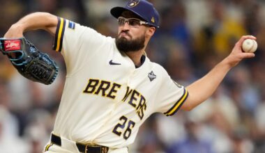 Brewers lefty Aaron Ashby nears postseason scoreless relief record with World Series save | MLB