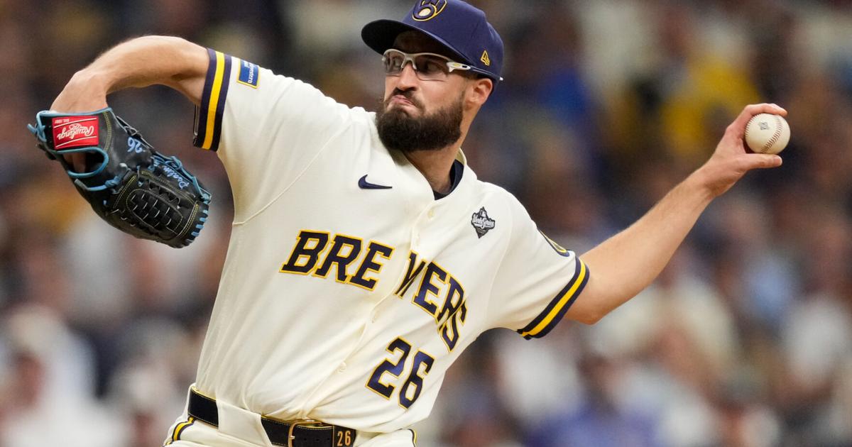 Brewers lefty Aaron Ashby nears postseason scoreless relief record with World Series save | MLB