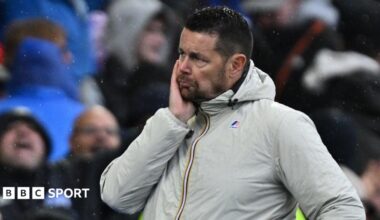 Pierre Sage during Crystal Palace's defeat to Brighton