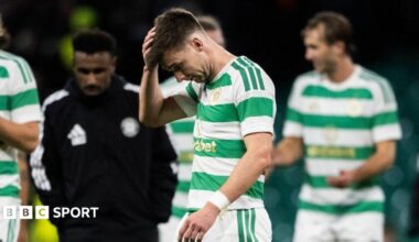 Kieran Tierney looks dejected