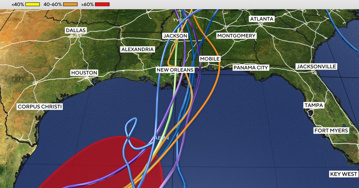 Tropical threat brewing in Gulf could impact U.S. as a hurricane this weekend. See maps, possible path.