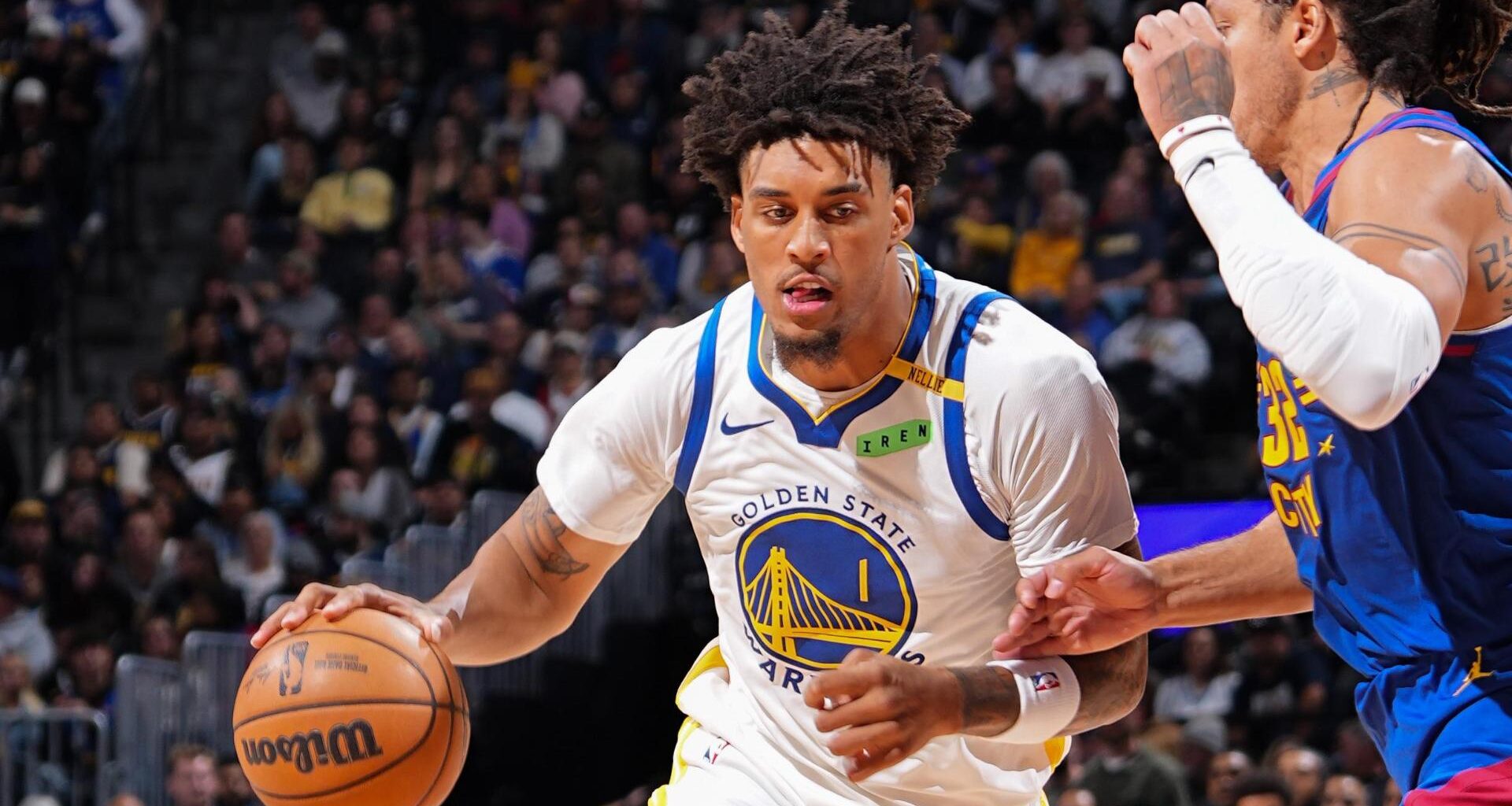 Lendeborg has 31 points, 12 rebounds as Warriors earn 1st win of season by beating Nuggets 134-114