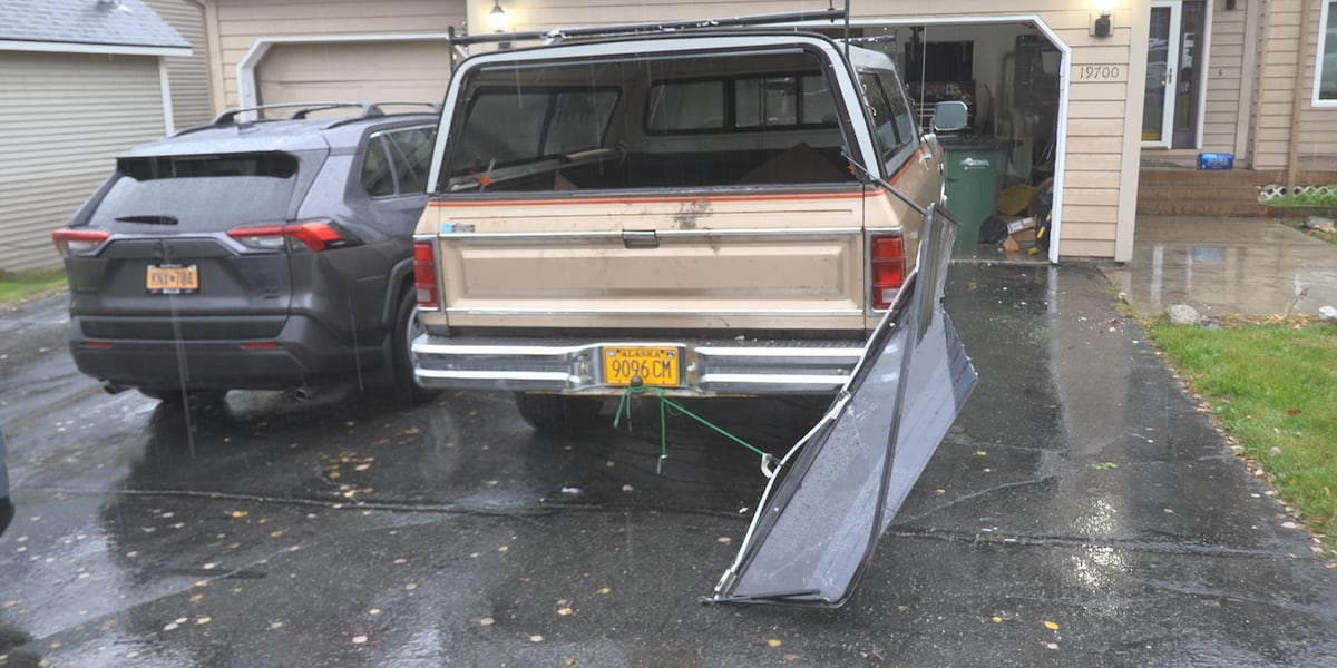 Bear claws at Eagle River doors, rips truck canopy apart chasing donut smell, owner says