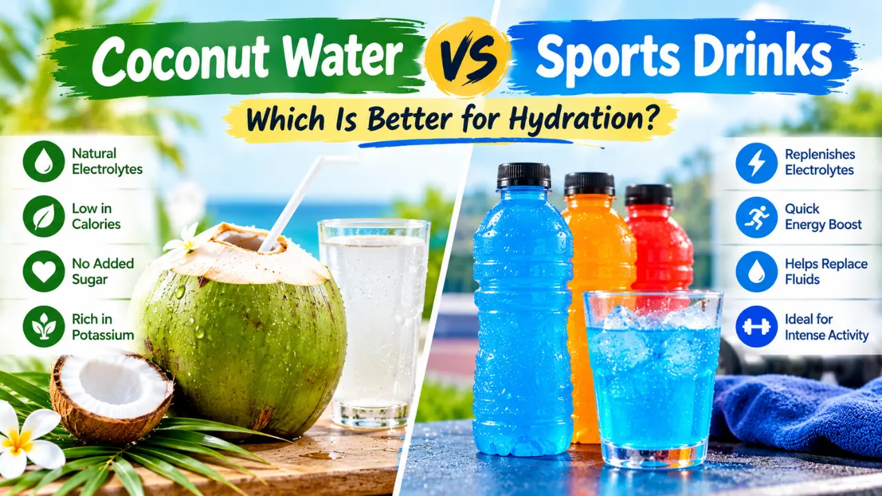 Coconut Water vs Sports Drinks
