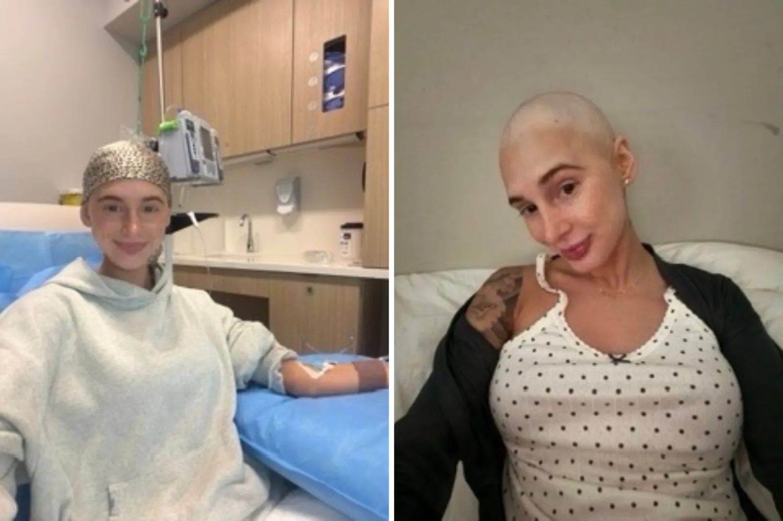 Sarah Esposito during chemotherapy.
