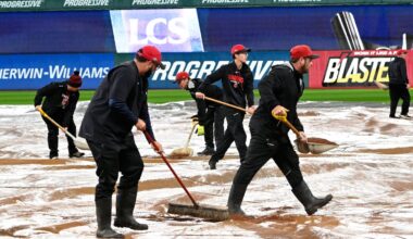 Rays-Guardians ALCS Game 4 won’t start on time, but MLB still hopeful - Tampa Bay Times