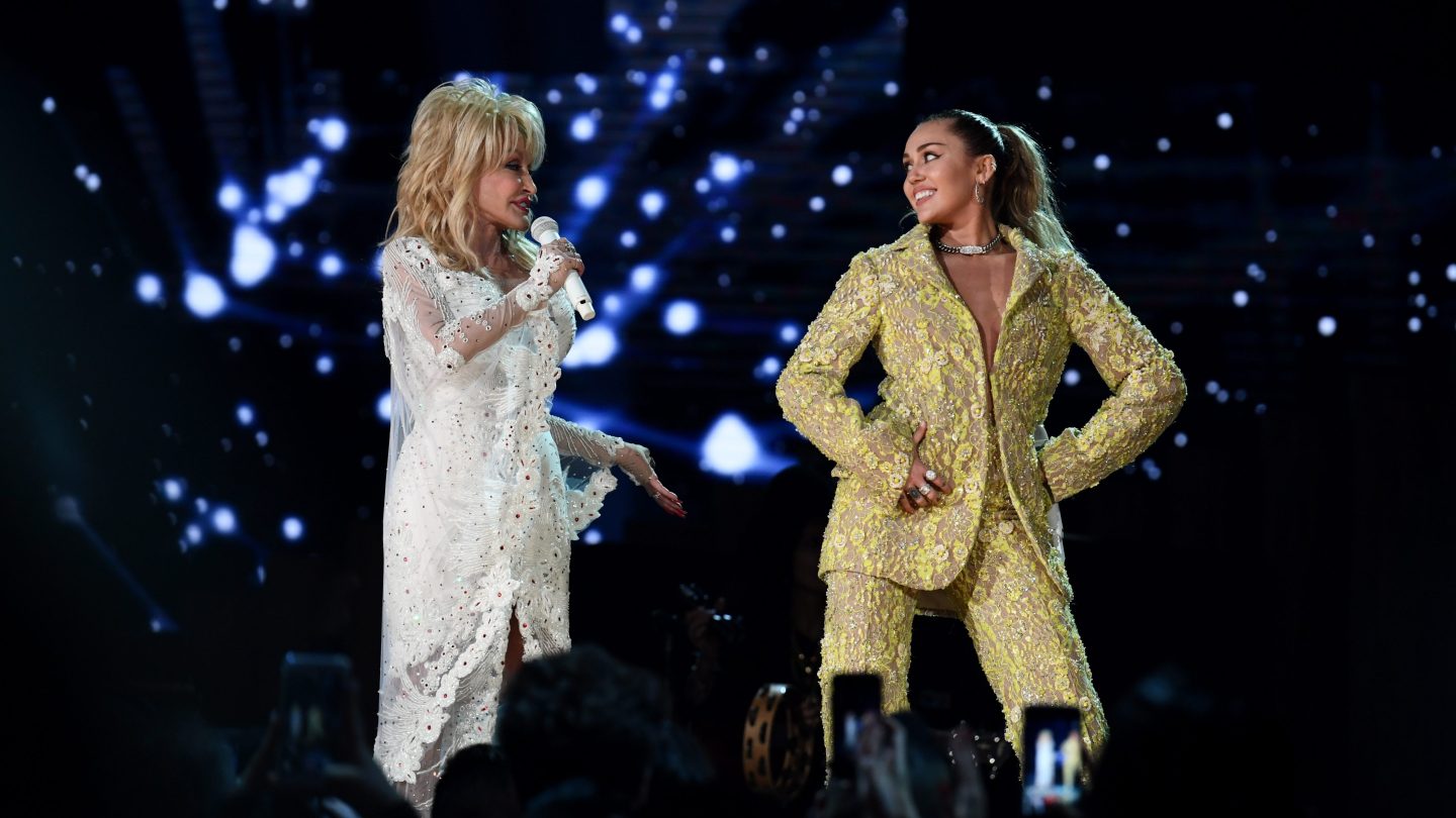 Miley Cyrus Honors Dolly Parton at Hollywood Bowl With Jolene